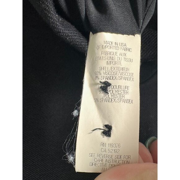 Helmut Lang Black Fitted Single Button Blazer Size Large - Picture 4 of 6